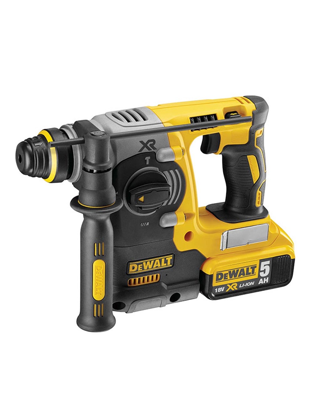 Martillo electroneumático sin escobillas xr 18v sds plus® 2,1j con 2 baterías li-ion 5ah con maletín tstak ii dch273p2t-qw d ...