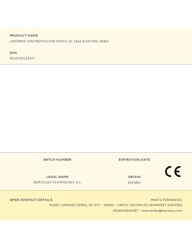 Linterna con protección atex 0-22 2aaa eled pen. nebo