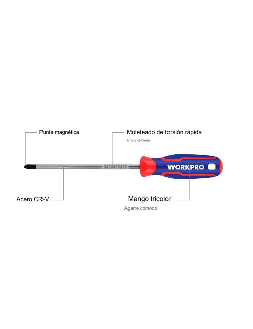 Destornillador phillips ph2 x 150 mm