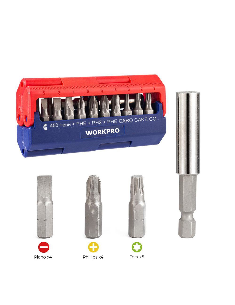 Puntas destornillador, juego 13 piezas (métrico)