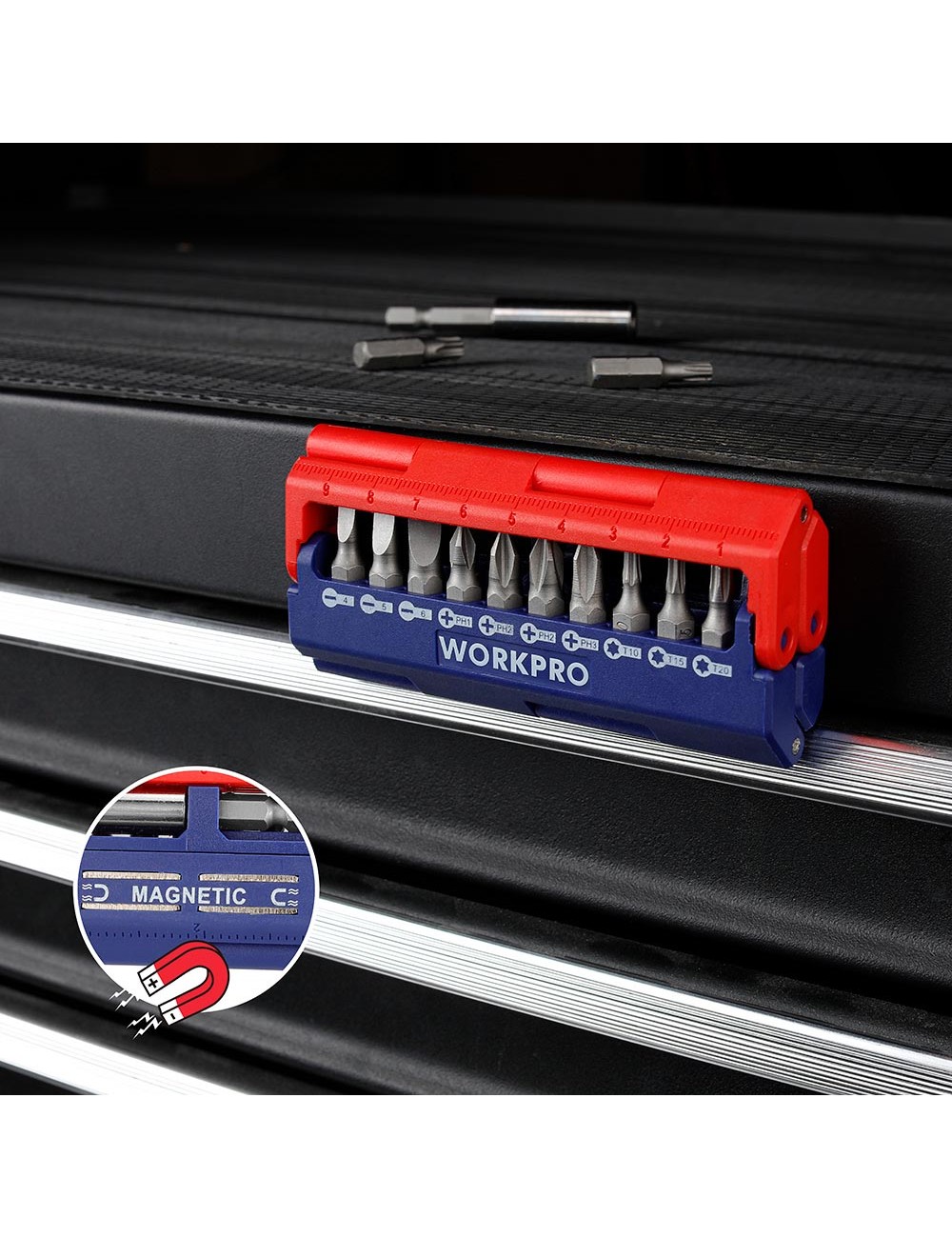 Puntas destornillador, juego 13 piezas (métrico)