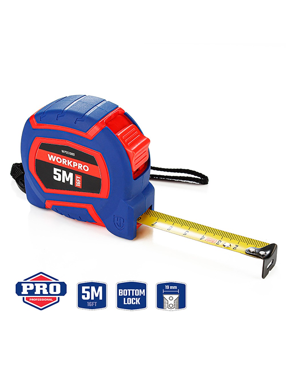 Flexómetro 5 m x 19 mm