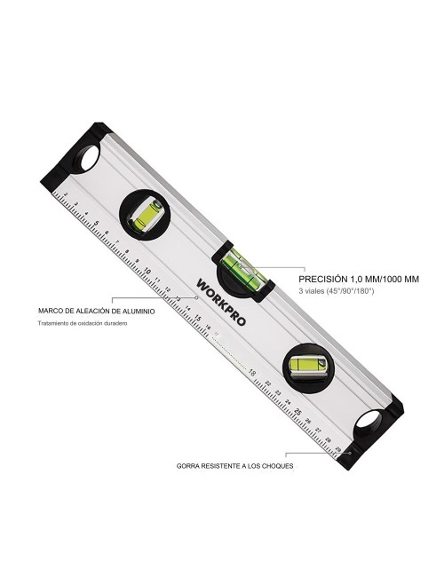 Nivel de burbuja 30 cm