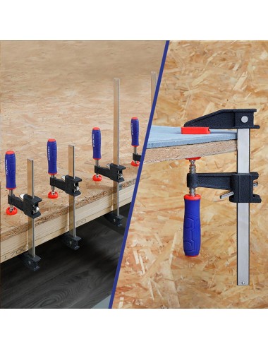 Sargento de apriete con émbolo, 45 cm