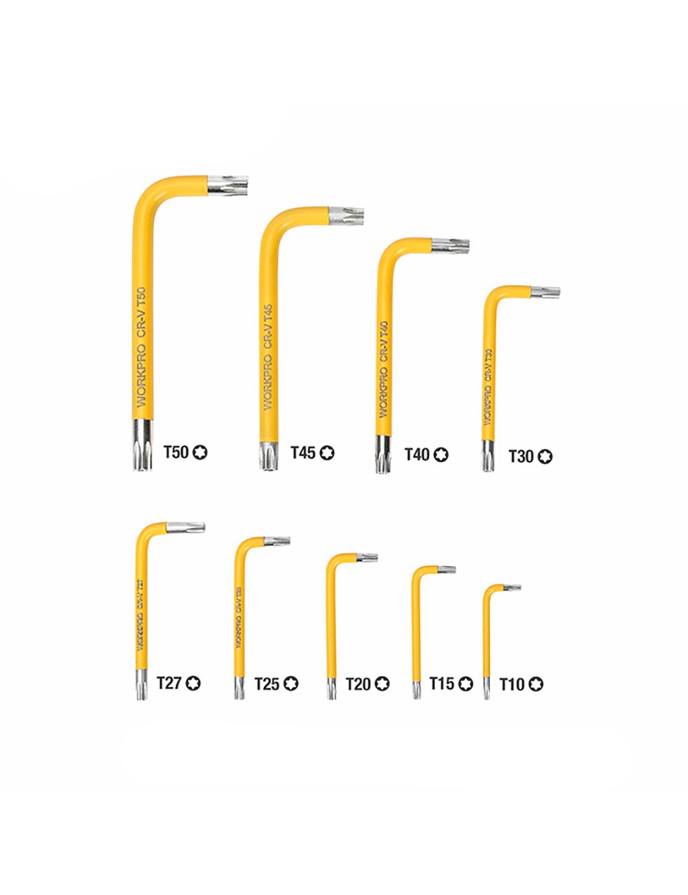 Llaves torx de seguridad, juego 9 piezas