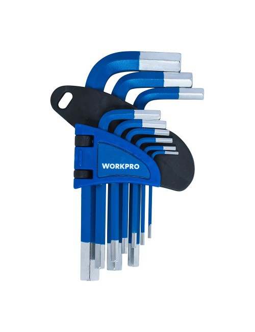 Llaves allen cortas, juego 9 piezas, (métrico)