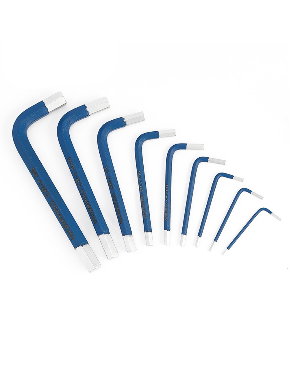 Llaves allen cortas, juego 9 piezas, (métrico)