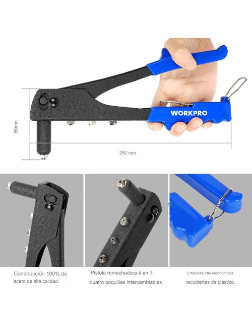 Remachadora manual de 250 mm