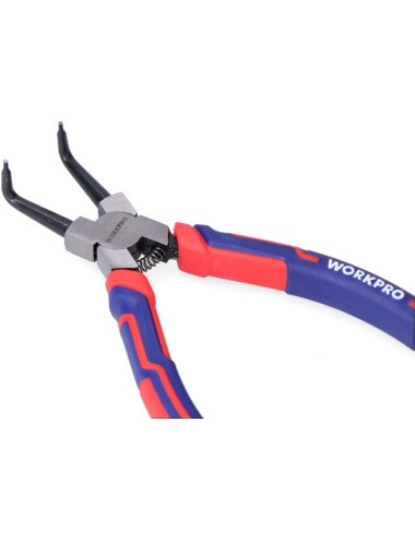 Alicates curvos arandelas pro, retención exterior, 180 mm