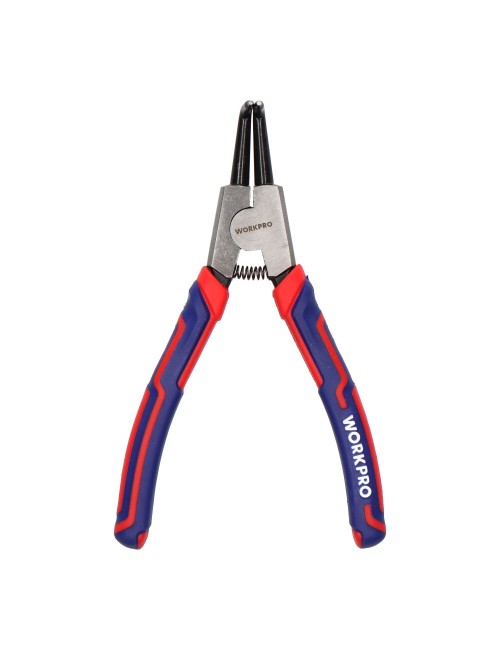 Alicates curvos 90° arandelas pro, retención interior, 180 mm