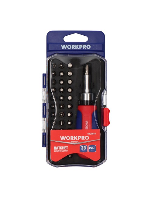 Destornillador de carraca, 38 piezas