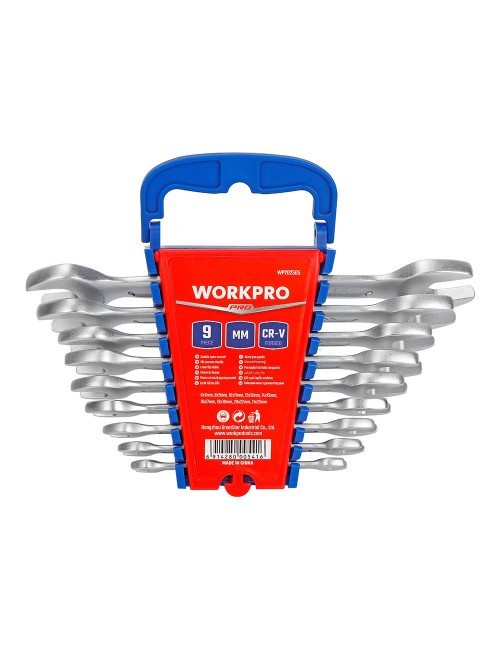 Llaves fijas, juego de 9 piezas