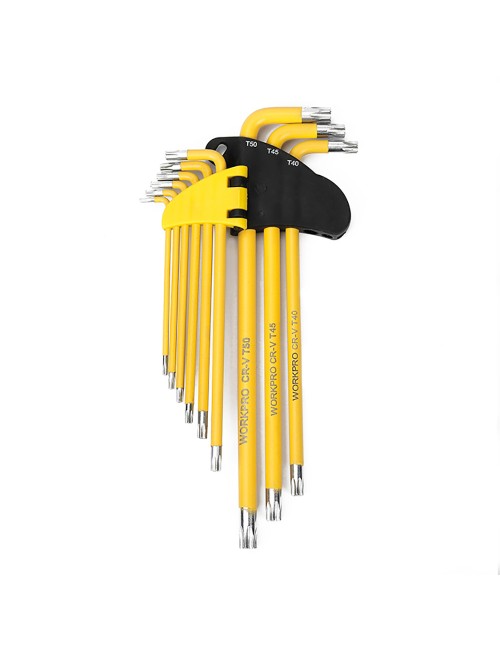 Llaves torx largas de seguridad, juego de 9 piezas