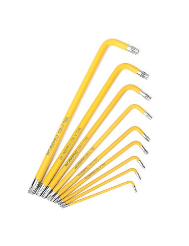 Llaves torx largas de seguridad, juego de 9 piezas
