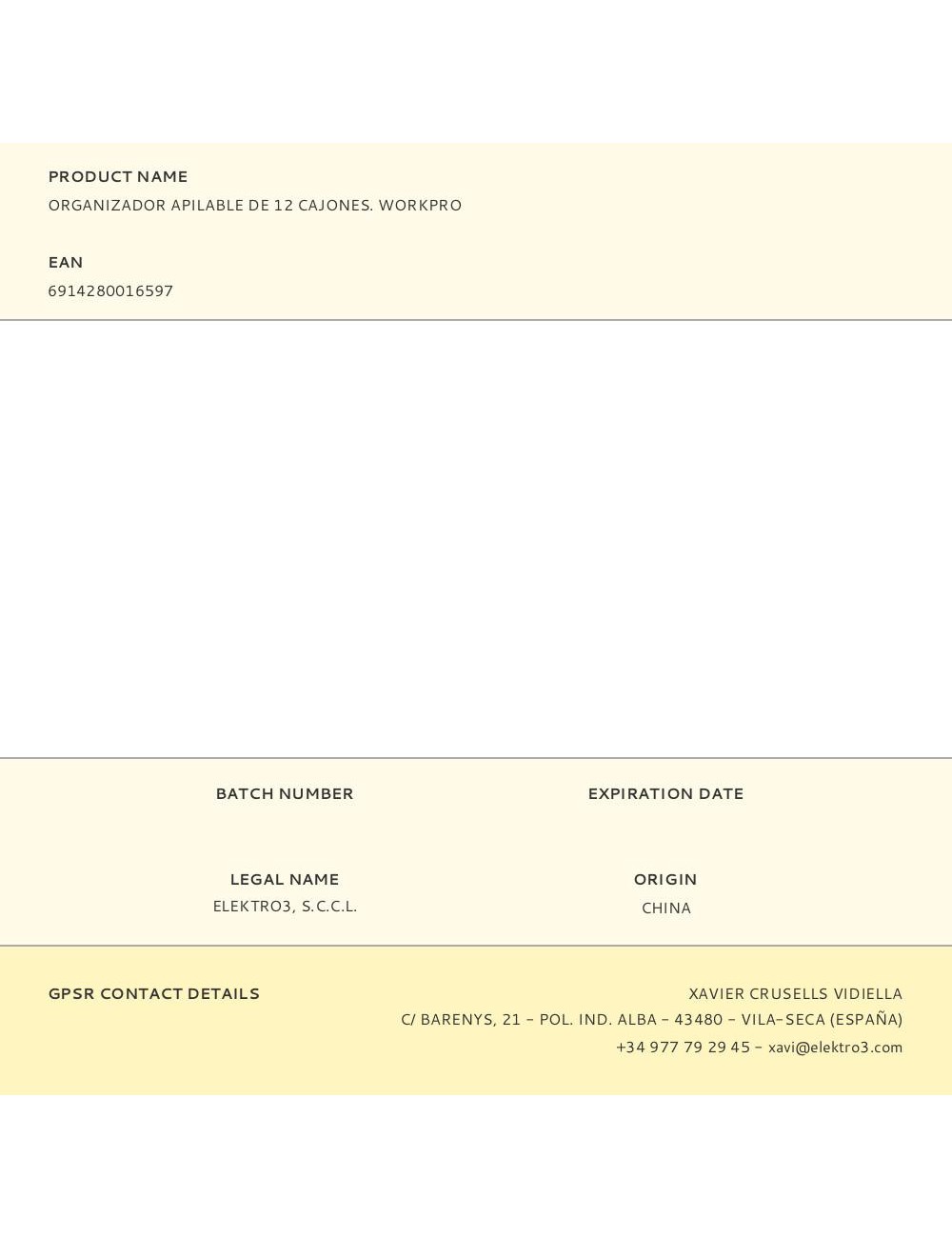 Organizador apilable de 12 cajones