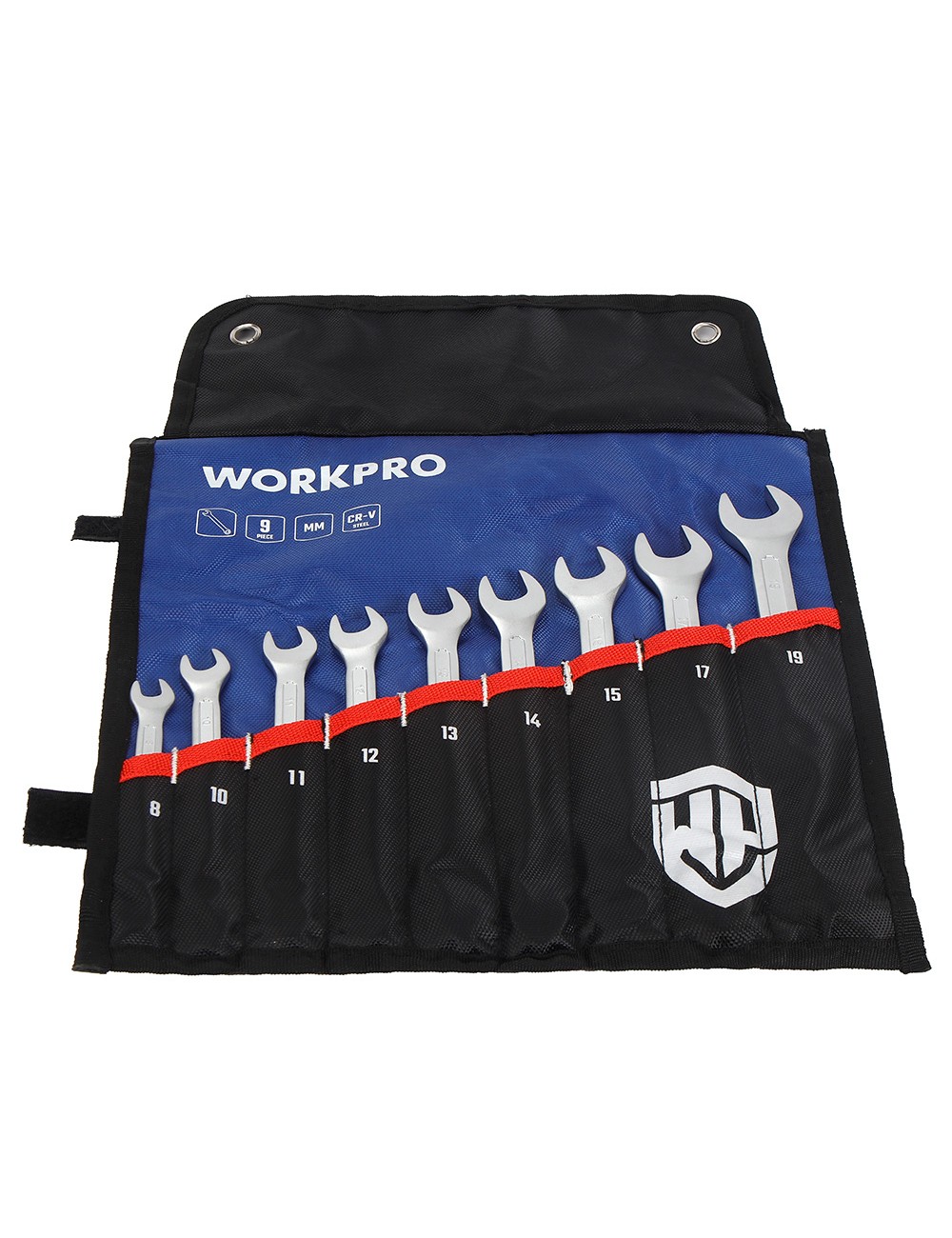 Llaves fijas combinadas, juego 9 piezas