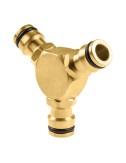 Conector de 3 vias latón brass