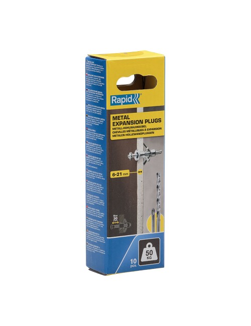 Taco de expansión metálico ø13x52 tornillo m6x63 (bolsa 10 unid)