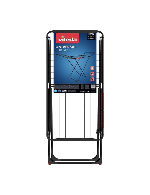 Tendedero universal ultimate negro mate, tendido 18 m