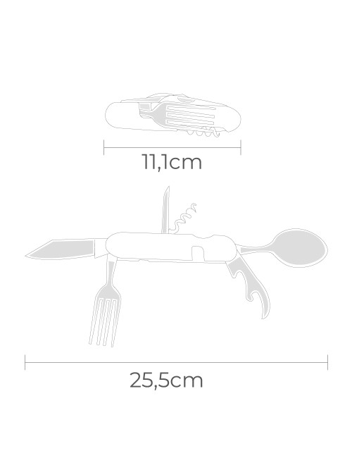 Multiherramienta navaja + cubiertos, serie aconcagua