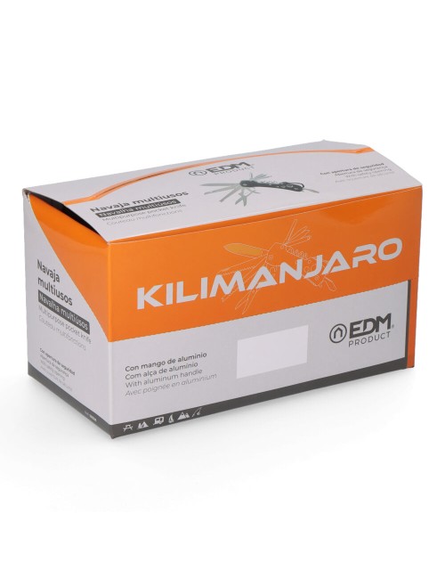 Multiherramienta con mosquetón modelo negro, serie kilimanjaro