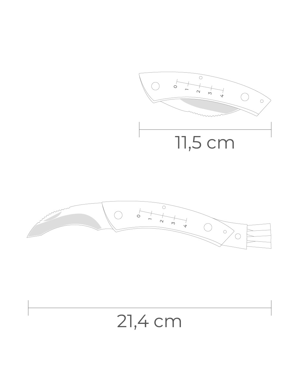 Navaja setas irati con cepillo