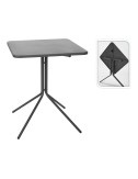 Mesa plegable 58x58x70cm gris oscura, x99001620, ambiance