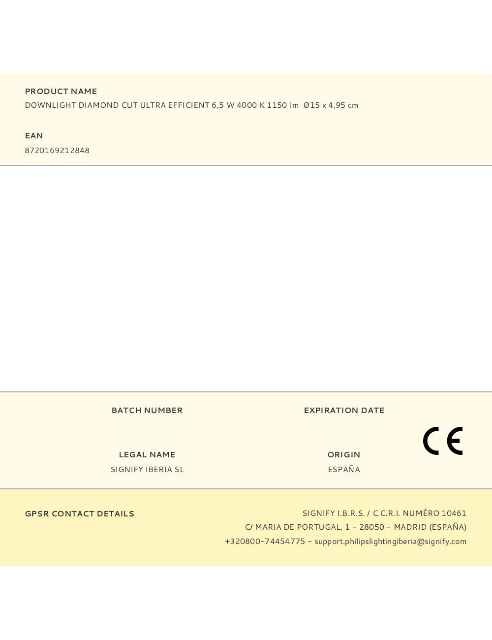 Downlight diamond cut ultra efficient 6,5 w 4000 k 1150 im ø15 x 4,95 cm