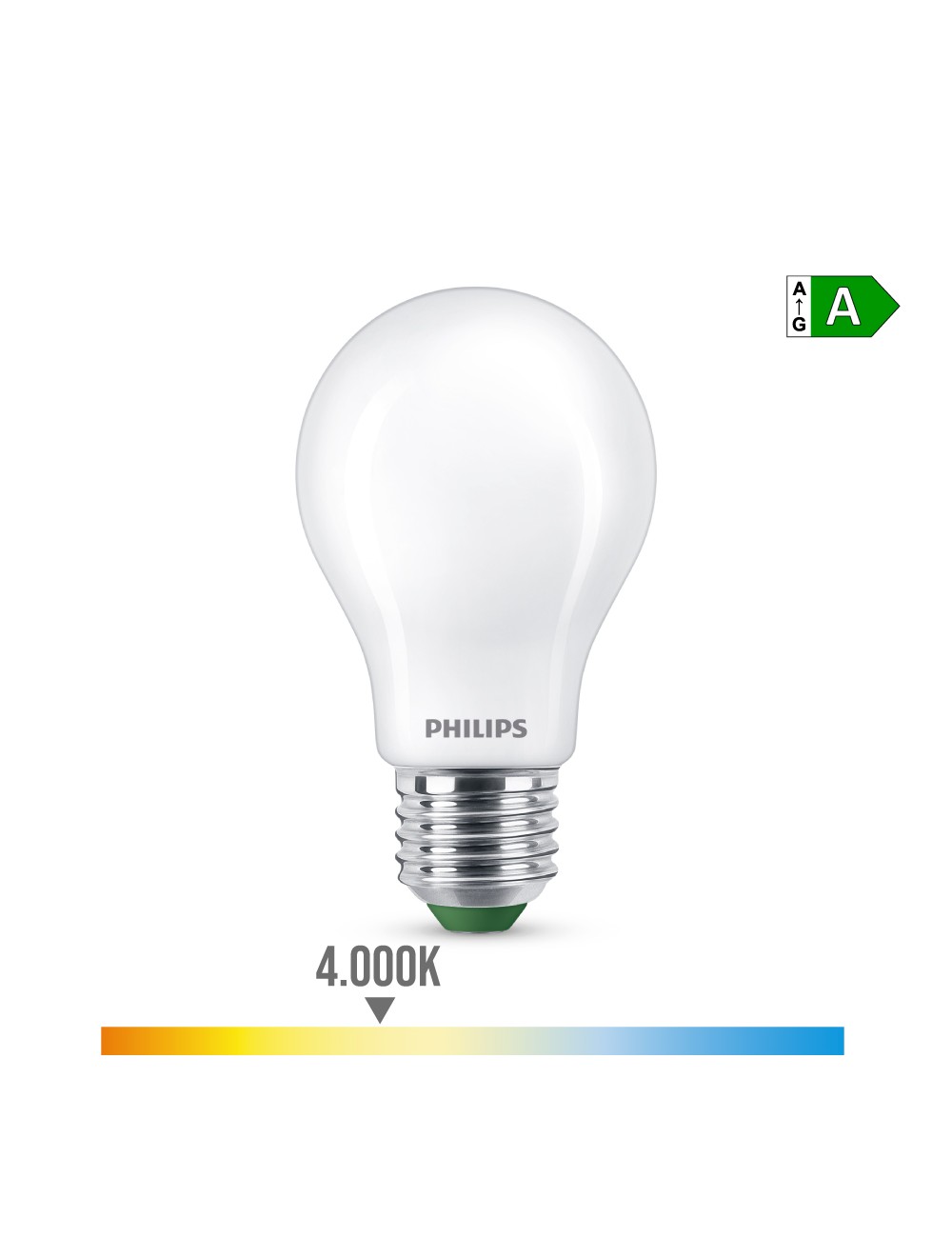 Bombilla ultra efficient led classic e27 5,2 w 1095 im 4000 k ø6 x 10,4 cm