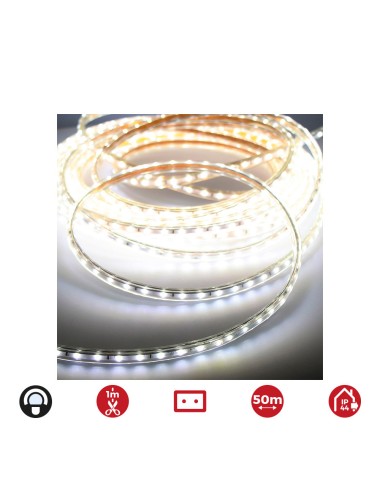 Tira de led 60 leds/m 4,2w/m 220-240v ip44 50 m blanco frio