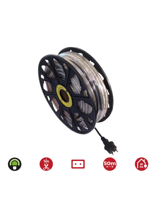Tira de led 60 leds/m 4,2w/m 220-240v ip44 50 m verde