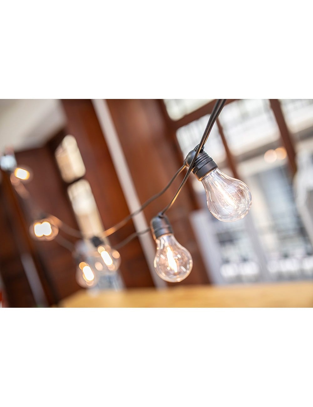 Guirnalda allegra solar + bateria 10 bombillas 10 m