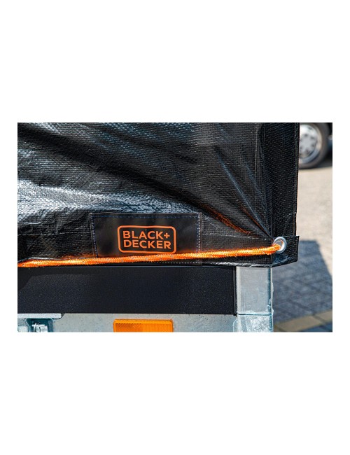Lona negra para remolque, medidas: 3x4m. black+decker