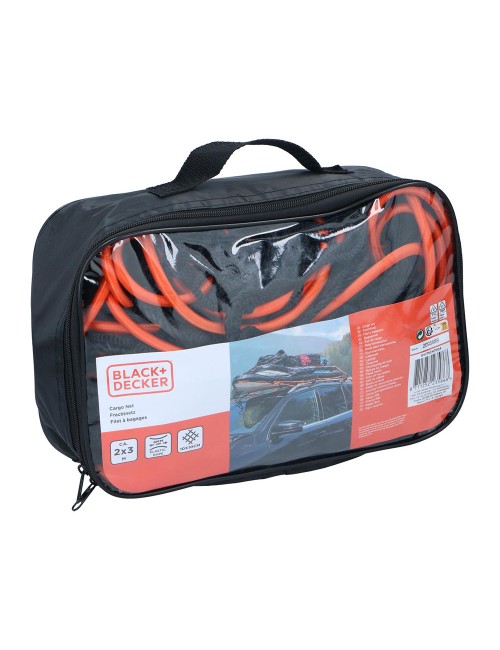 Red de carga elastica, 2x3m, mallado 10x10cm. black+decker