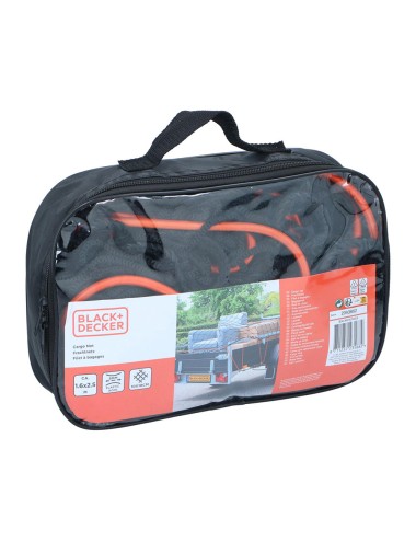 Red de carga elastica 1,6x2,5m, mallado 10x10cm. black+decker
