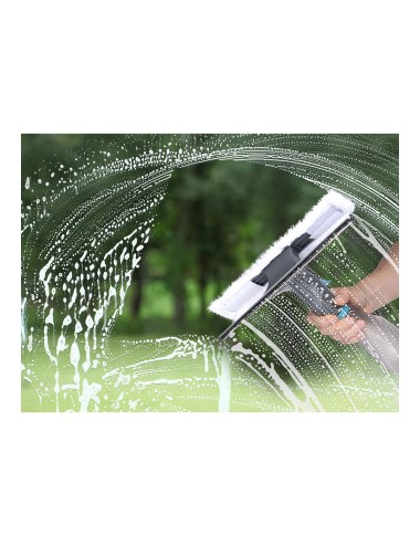 Limpiacristales con mopa y spray todo en uno, con depósito