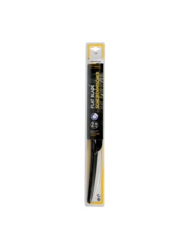 Escobilla limpiaparabrisas flat blade 17"/43cm, universal. dunlop