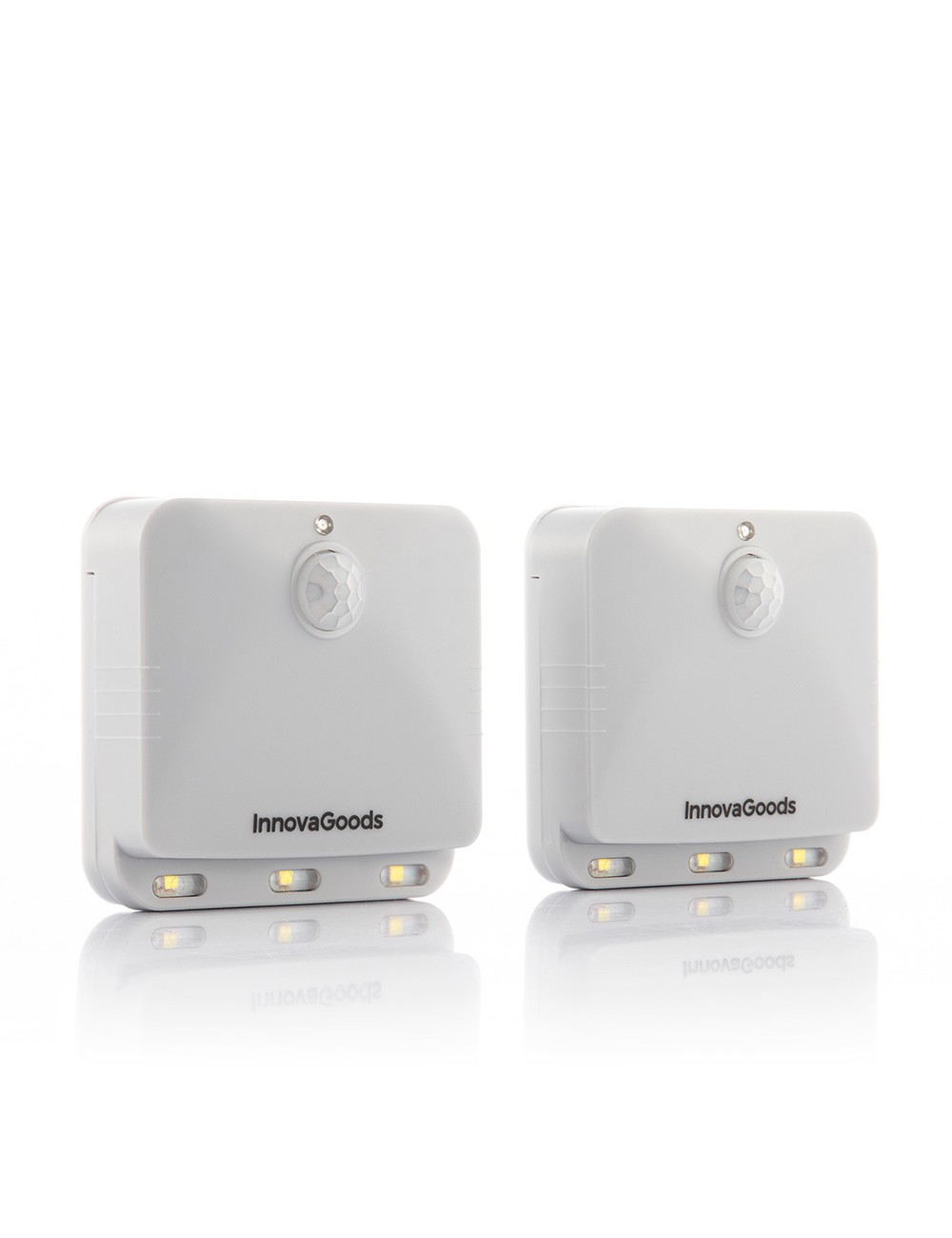 Piloto noche led con sensor movimiento, 2 unidades