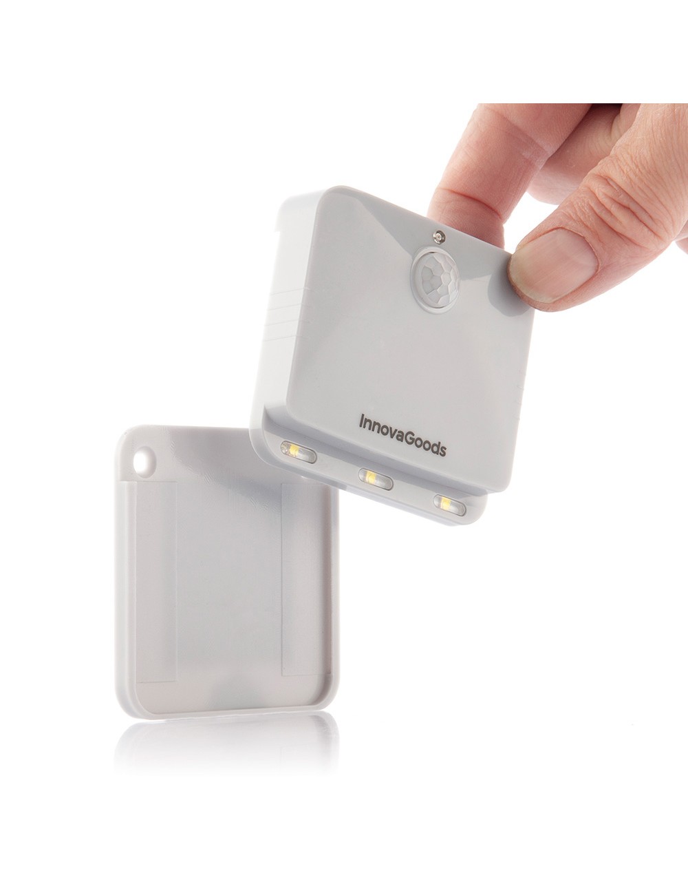 Piloto noche led con sensor movimiento, 2 unidades