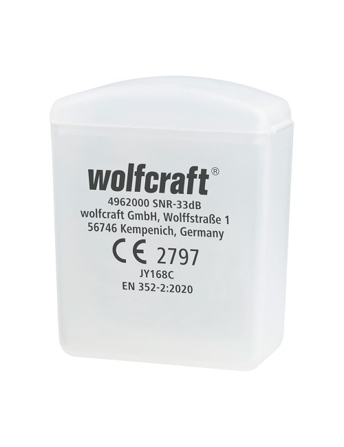 1 par de tapones con cordón y estuche (ce) 4962000 wolfcraft