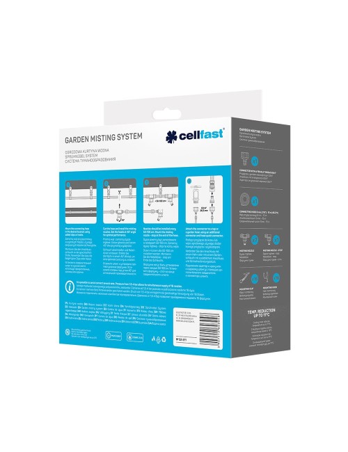 Set de nebulización/climatización para exterior de 15 m