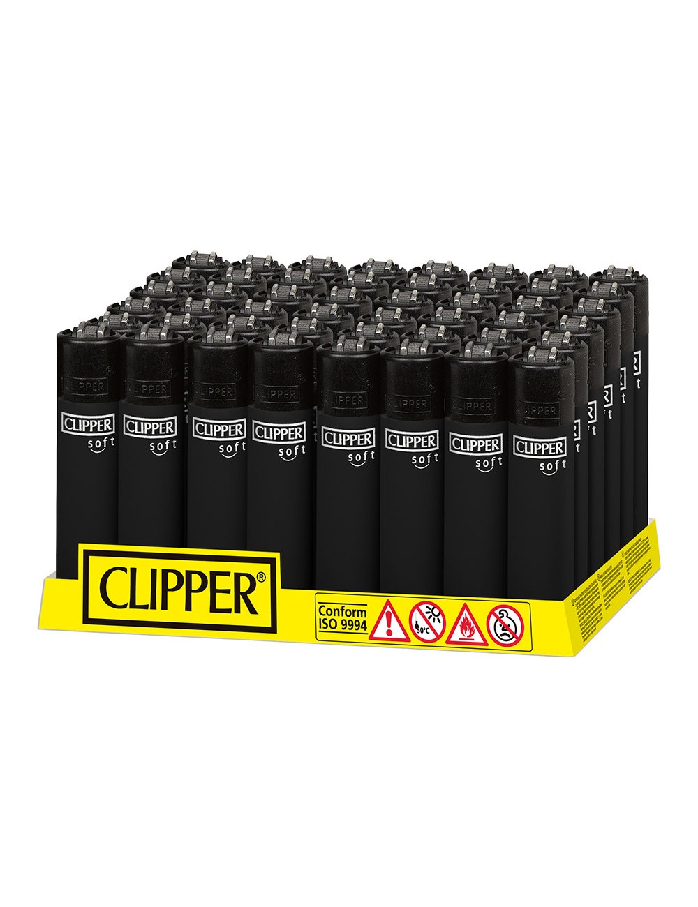 Encendedor cp11 acabado especial soft negro. clipper