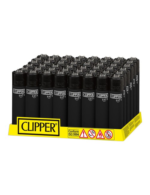 Encendedor cp11 acabado especial soft negro. clipper