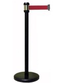 RS2BKRE POSTE NEGRO CINTA ROJA 2 MT. RS2BKRE