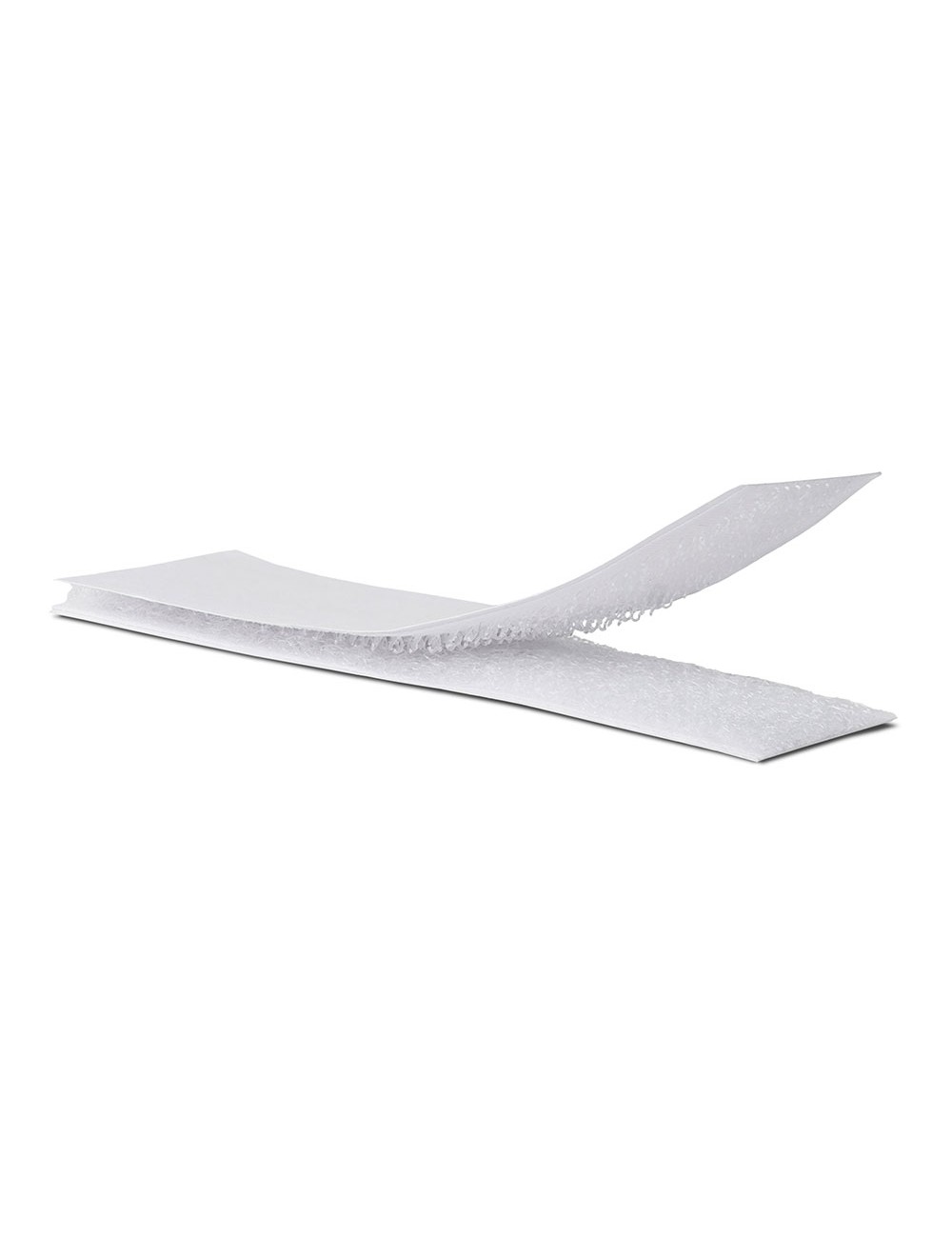 Tira adhesiva de cierre de gancho y bucle blanco 2 x 10 cm