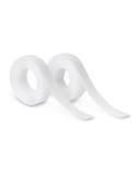 Rollo adhesivo térmico de cierre de gancho y bucle blanco 20 mm x 1,5 m