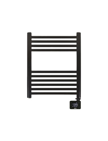 Radiador / toallero eléctrico 400 w con temporizador negro