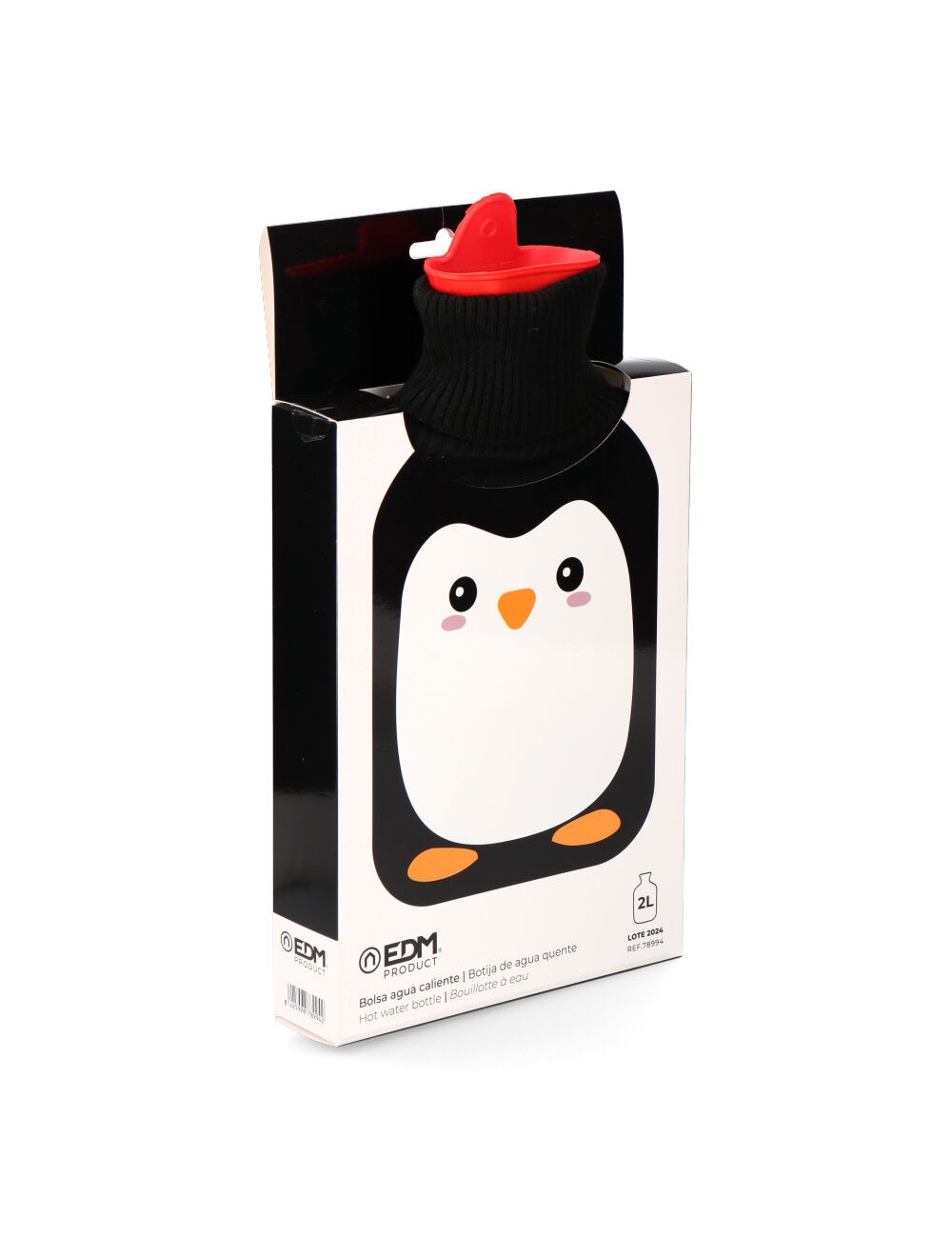 Bolsa de agua caliente 2 l modelo pingüino