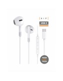 Auriculares hip blancos, con usb-c. tech one tech