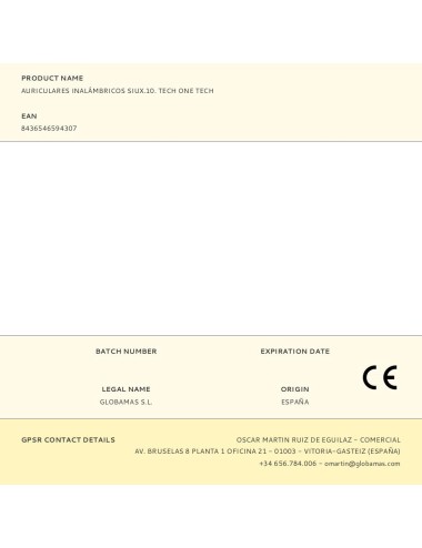 Auriculares inalámbricos siux.10. tech one tech